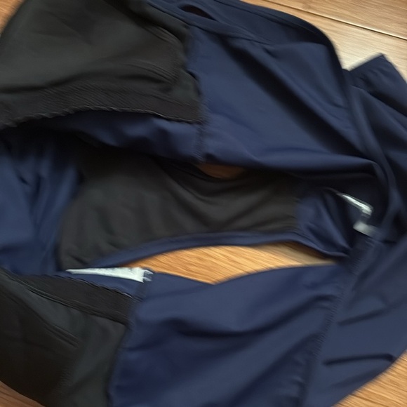 Lands' End Blue One-Piece Swimsuit with Wrap Front - size 14P - Picture 5 of 6